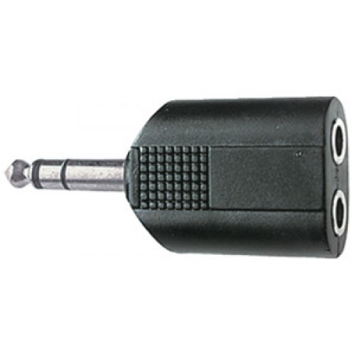 ADATTATORE JACK 6.3 STEREO--2xJACK 6.3 STEREO