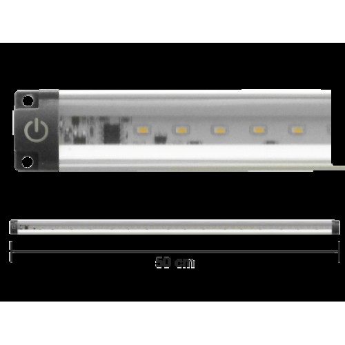 BARRA LED 5W 4000K 50CM PIATTA CON INTERRUTTORE