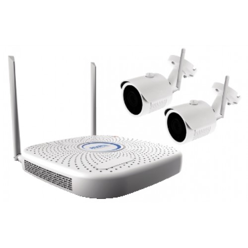 KIT NVR WIFI 4+5CH + 2 TELECAMERE WIFI